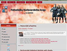 Tablet Screenshot of fotbalistky.cs-info.cz